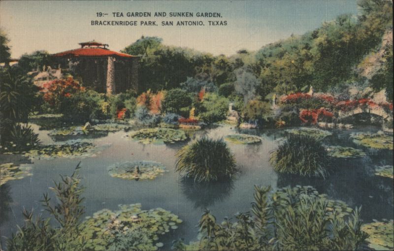 Tea Garden and Sunken Garden, Brackenridge Park San Antonio Texas
