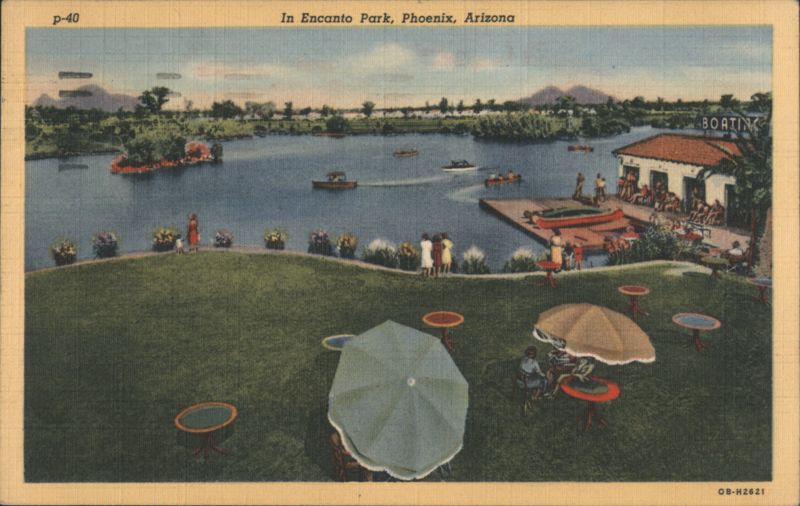 Encanto Park Boating Lake & Clubhouse, Phoenix AZ Arizona