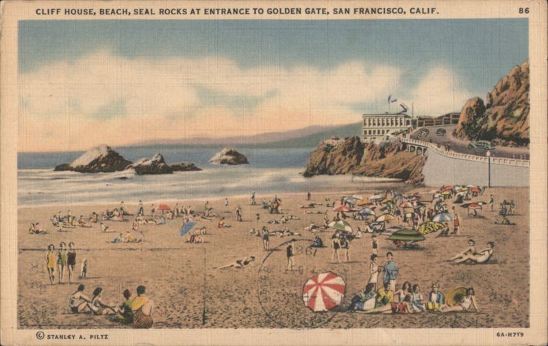 Cliff House, Beach, Seal Rocks, Golden Gate, San Francisco, CA California