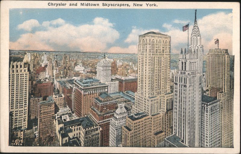 Chrysler and Midtown Skyscrapers, New York New York City