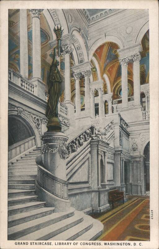 Grand Staircase, Library of Congress, Washington D.C. District of Columbia