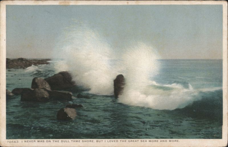 Waves Crashing on Rocky Shore, Great Sea Photographic Art
