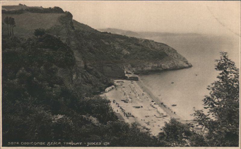 Oddicombe Beach, Torquay England Devon
