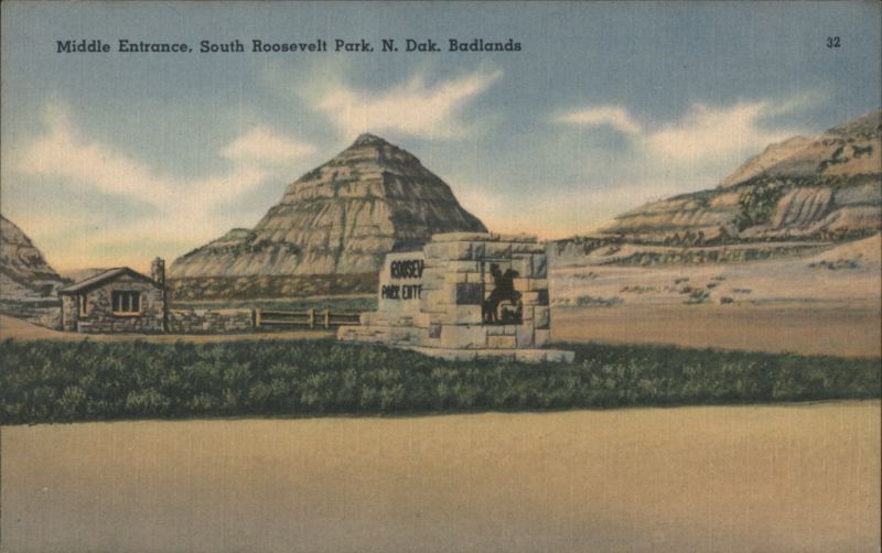 Middle Entrance, South Roosevelt Park, N. Dak. Badlands North Dakota