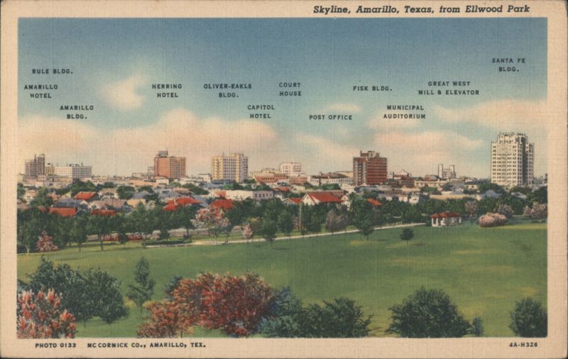 Skyline, Amarillo, Texas, from Ellwood Park
