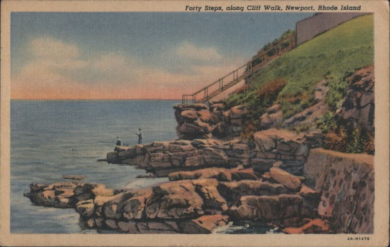 Forty Steps, along Cliff Walk Newport Rhode Island