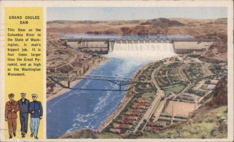 Grand Coulee Dam, Columbia River, Washington