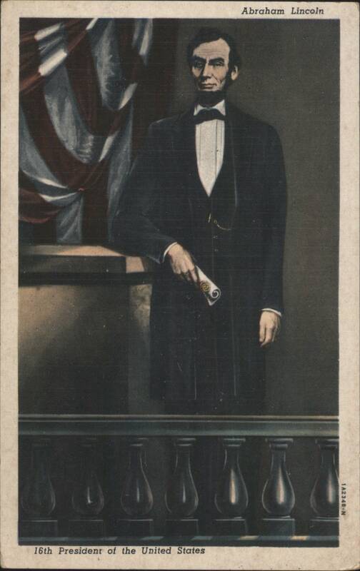 Abraham Lincoln 16th President Portrait C. J. Long