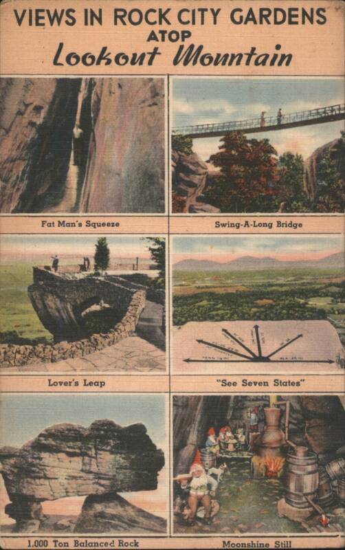 Rock City Gardens, Lookout Mountain Views Advertising