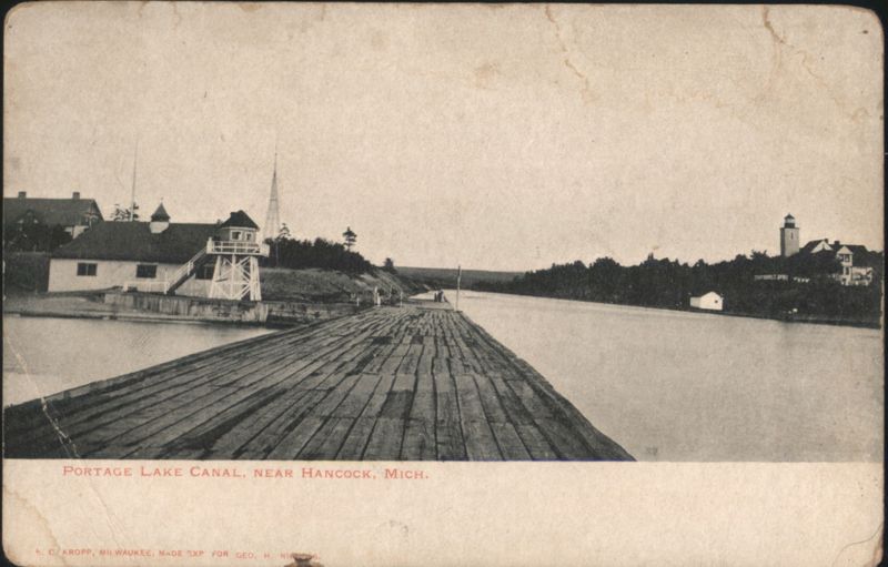 Portage Lake Canal near Hancock, Michigan