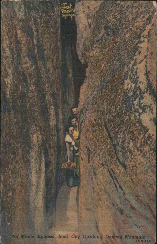 Fat Man's Squeeze, Rock City Gardens, Lookout Mountain Tennessee
