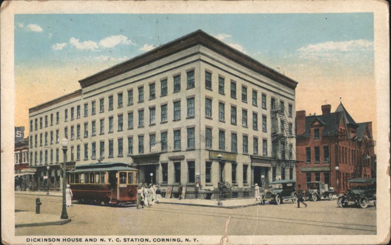 Dickinson House and N. Y. C. Station, Corning, NY New York