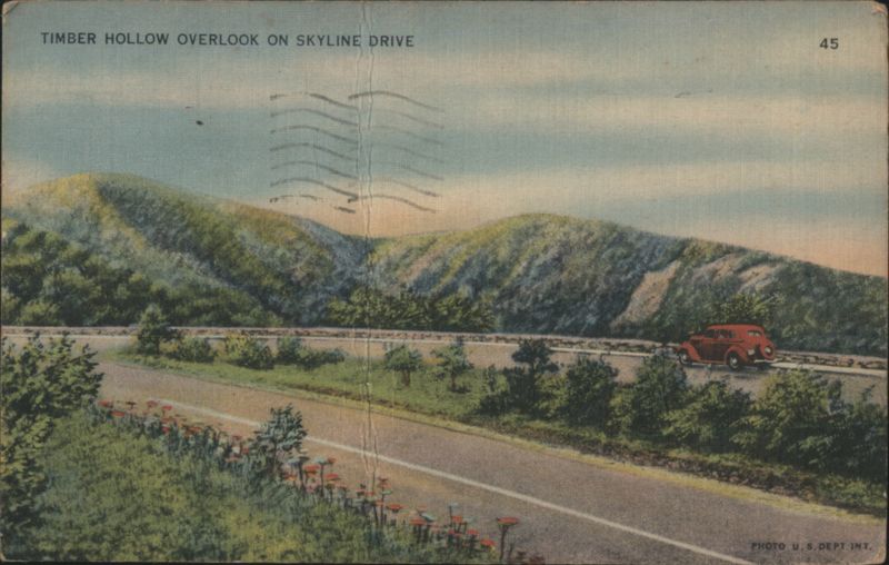 Timber Hollow Overlook on Skyline Drive Virginia U. S. Dept. Int.