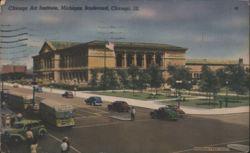 Chicago Art Institute, Michigan Boulevard Illinois