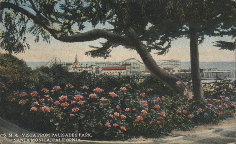 Vista from Palisades Park, Santa Monica California