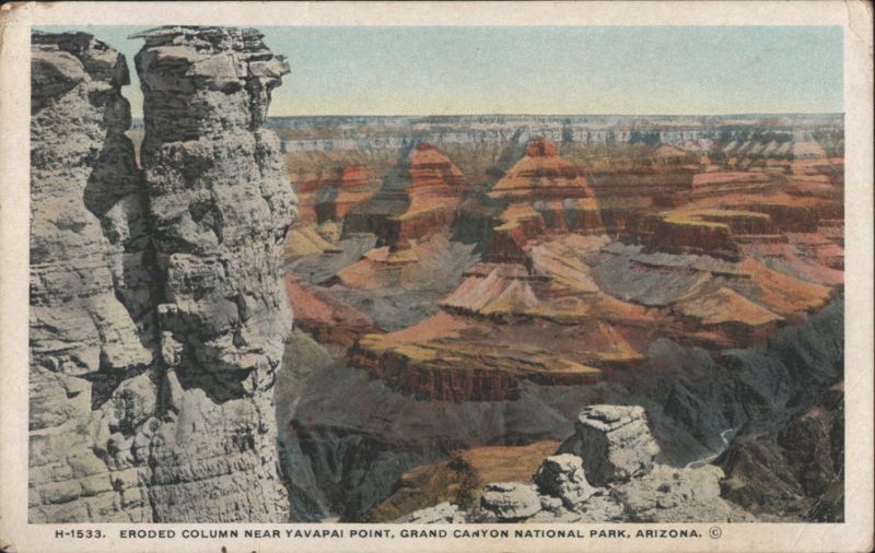 Eroded Column near Yavapai Point, Grand Canyon Grand Canyon National Park Arizona