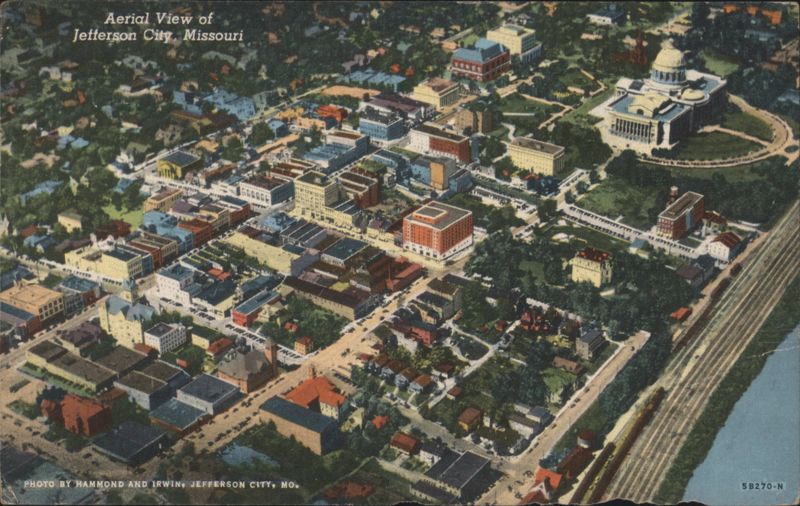 Aerial View of Jefferson City, Missouri