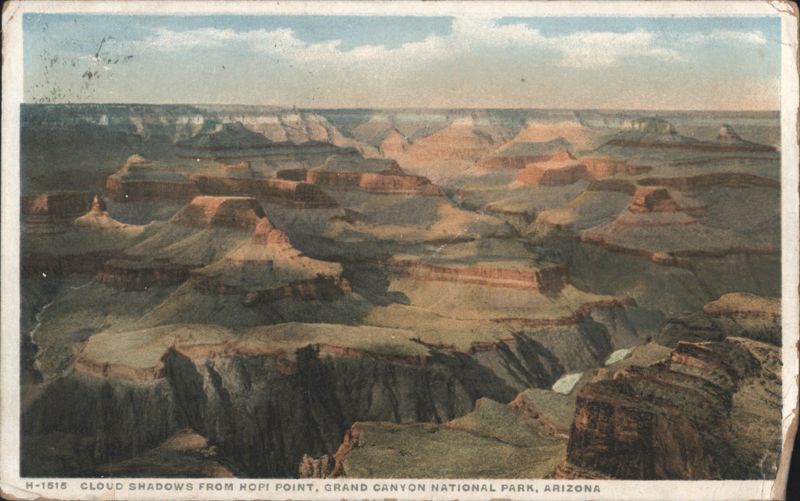 Cloud Shadows from Hopi Point, Grand Canyon Arizona