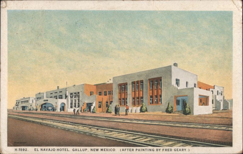 El Navajo Hotel, Gallup, New Mexico (After Fred Geary)