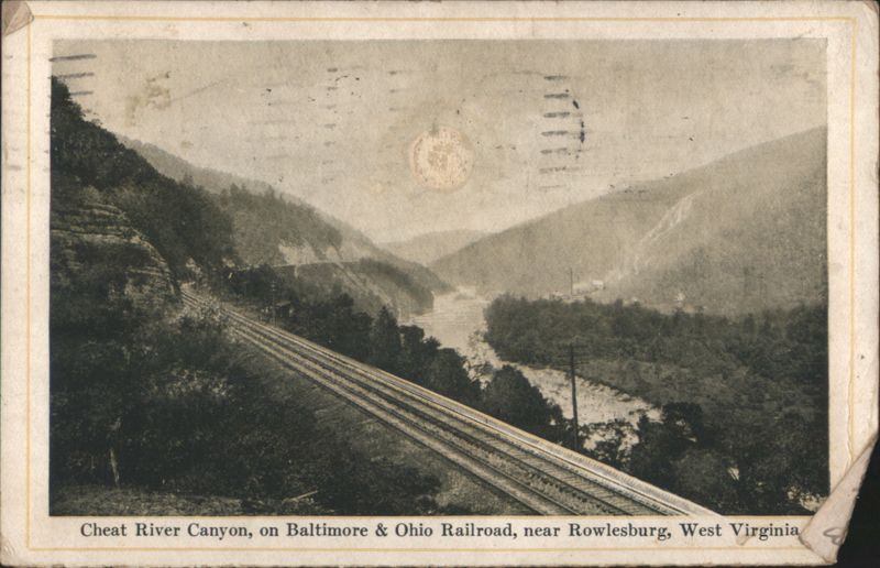 Cheat River Canyon, Baltimore & Ohio Railroad, Rowlesburg West Virginia