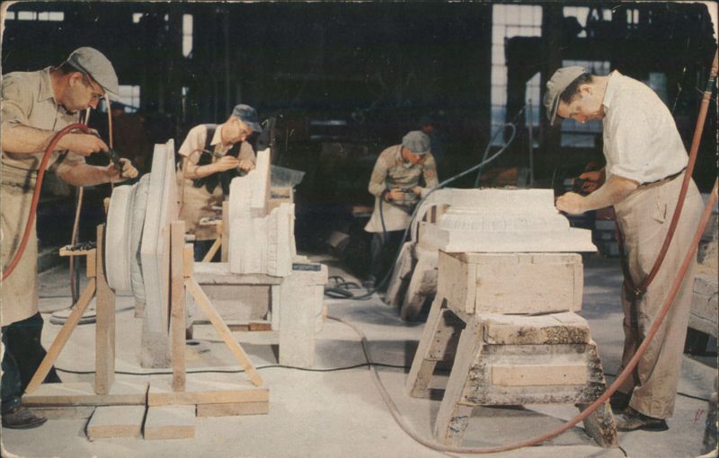 Marble Carvers at Vermont Marble Company Shops Proctor