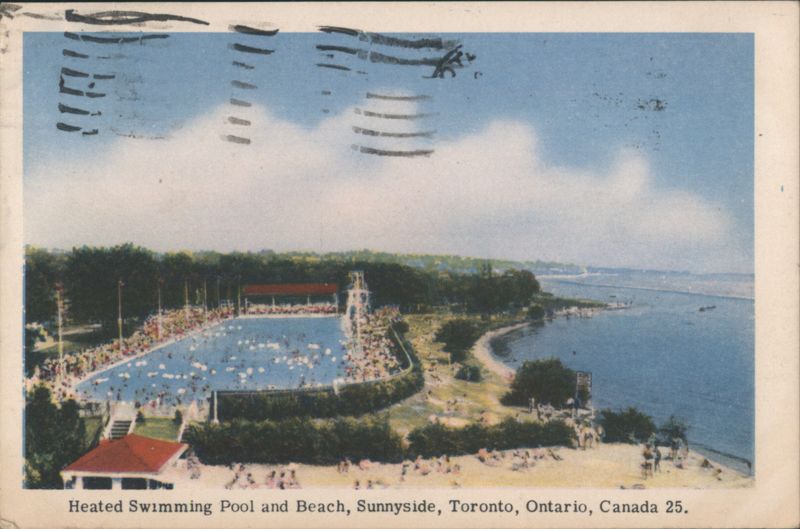 Heated Swimming Pool and Beach, Sunnyside Toronto Canada