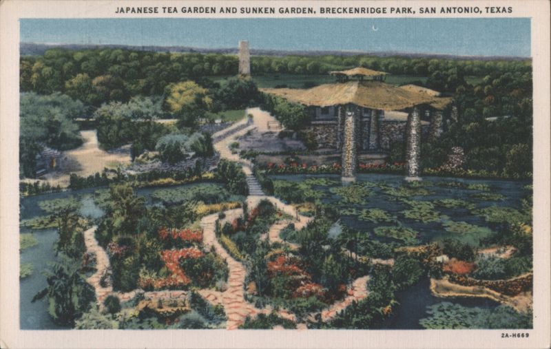 Japanese Tea Garden and Sunken Garden, Breckenridge Park San Antonio Texas