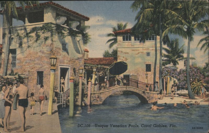 Unique Venetian Pools, Coral Gables Florida