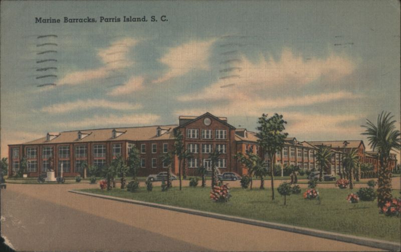 Marine Barracks, Parris Island, S. C. South Carolina