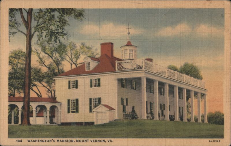 Washington's Mansion, Mount Vernon, VA Virginia G. C. Buckingham