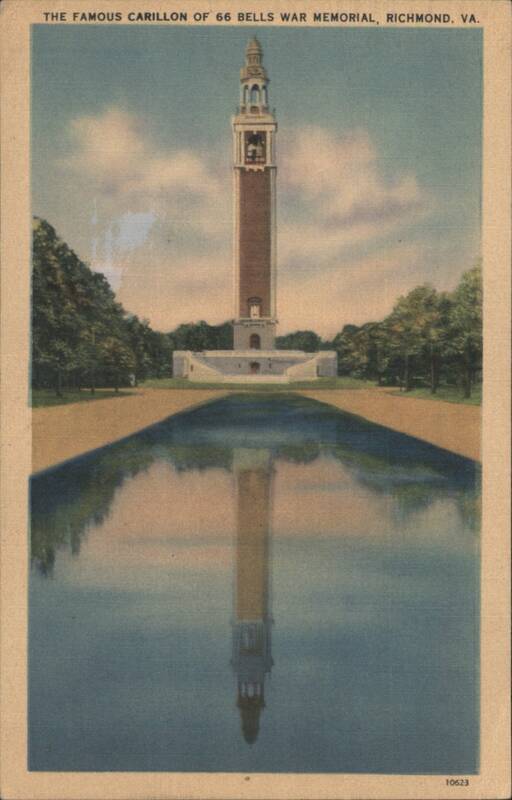 The Famous Carillon of 66 Bells War Memorial, Richmond, VA Virginia