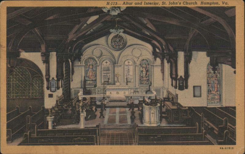 Altar and Interior, St. John's Church, Hampton Virginia