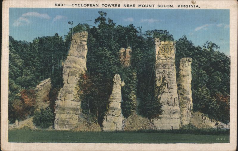 Cyclopean Towers near Mount Solon, Virginia Grottoes