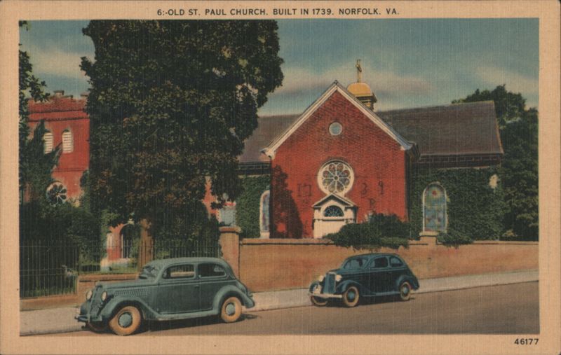 Old St. Paul Church, Built in 1739, Norfolk, VA Virginia