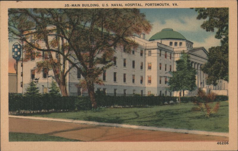 Main Building, U. S. Naval Hospital, Portsmouth, VA Virginia