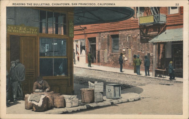 Reading Bulletins, Chinatown, San Francisco California