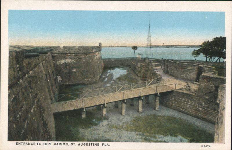 Entrance to Fort Marion, St. Augustine Florida