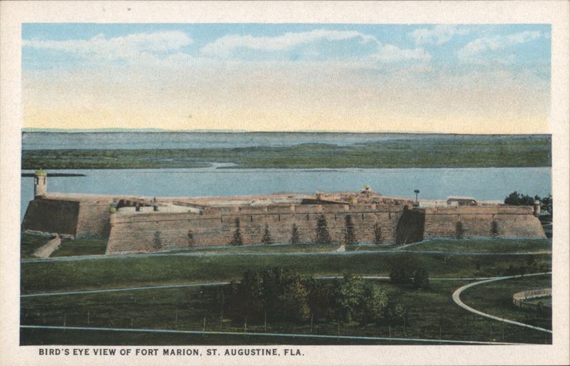 Bird's Eye View of Fort Marion, St. Augustine, FL Florida