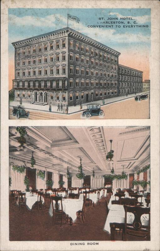 St. John Hotel Exterior & Dining Room Charleston South Carolina