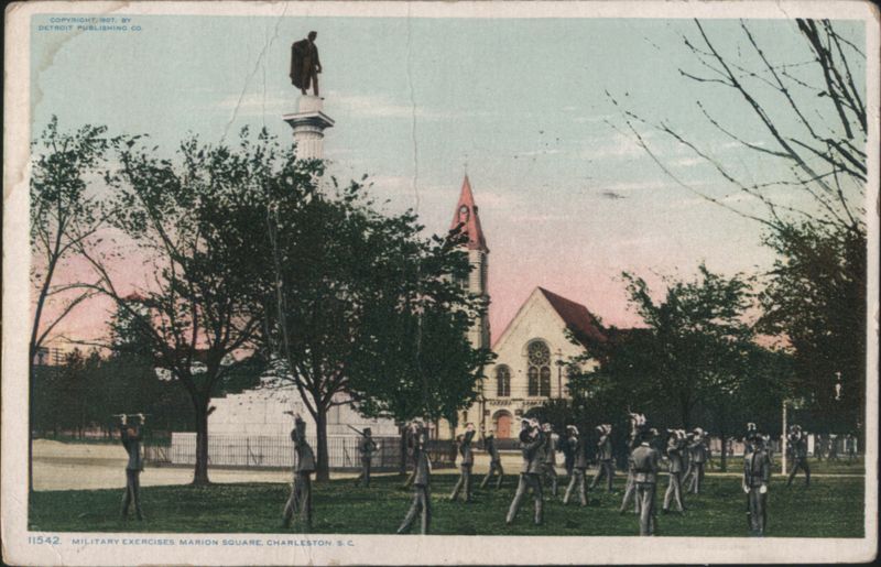 Military Exercises, Marion Square, Charleston, SC South Carolina