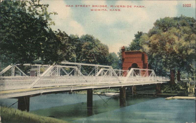 Oak Street Bridge, Riverside Park, Wichita, KS Kansas