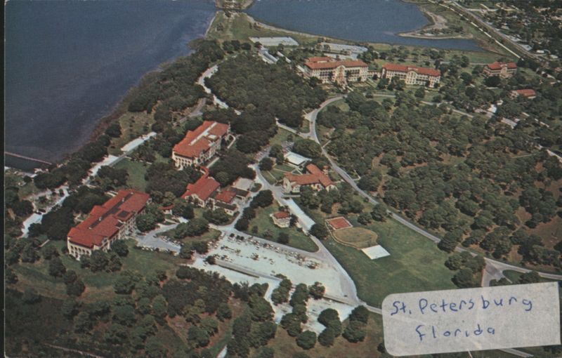 Air view of Bay Pines Veterans Hospital St. Petersburg Florida