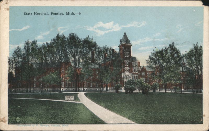 State Hospital, Pontiac, MI Michigan