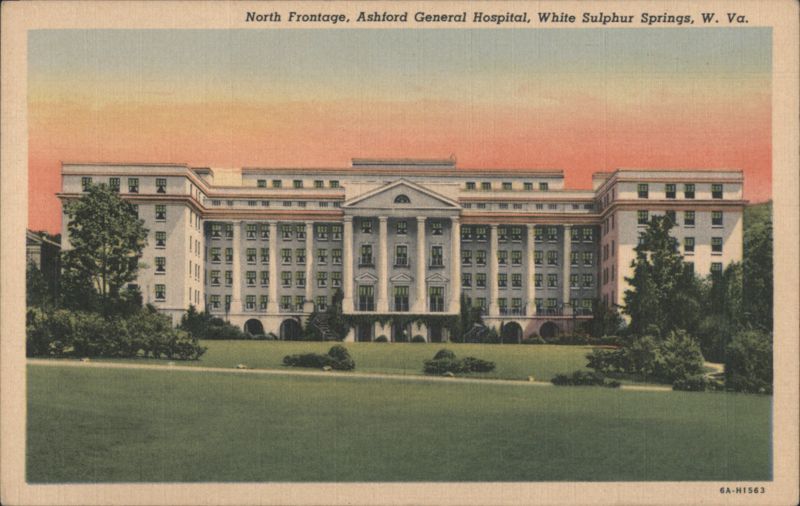 North Frontage, Ashford General Hospital White Sulphur Springs West Virginia