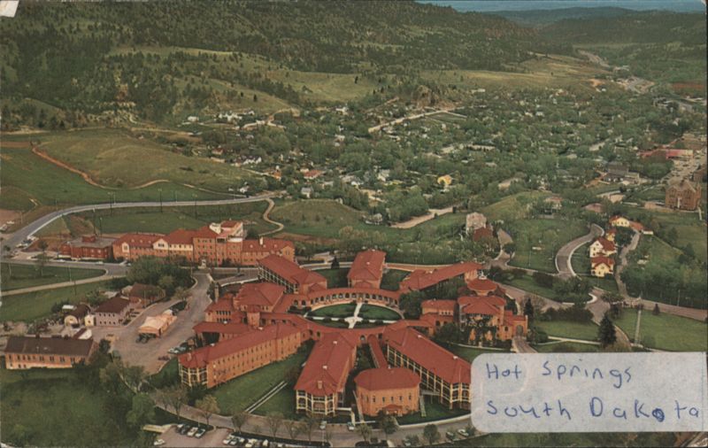Veterans Administration Center, Old Spanish Mission Style Hot Springs South Dakota