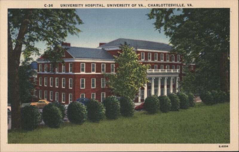 University Hospital, University of VA., Charlottesville Virginia