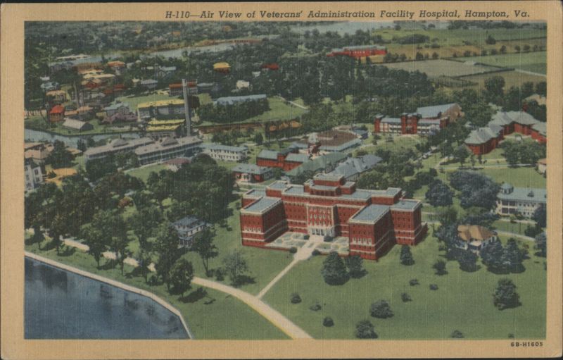 Air View of Veterans' Administration Facility Hospital Hampton Virginia