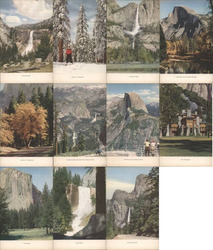 Set of 11: Yosemite Views Postcard