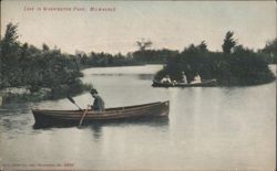 Lake in Washington Park, Milwaukee Postcard