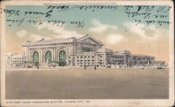New Union Passenger Station, Kansas City, MO Postcard